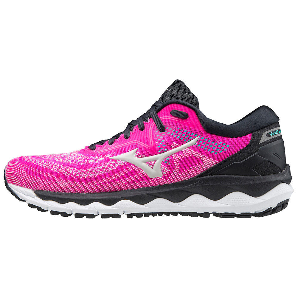 Damske Bezecke Topanky Mizuno Wave Sky 4 Ruzove Vypredaj RLMC83062
